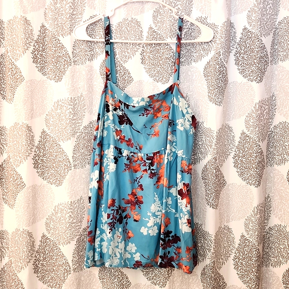 Floral Adjustable strap tank